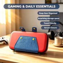 1pc Hard Shell Storage Bag For Nintendo Switch 2, Shockproof And Pressure-Resistant Protective Storage Bag, Built-In Foldable Stand, Large Capacity For Console, Protective Case, Charger And Accessories, Mesh Pocket Design, Portable Travel Game Console Protective Case - View 8