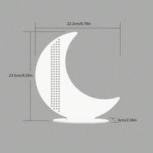 Hollow Out Assemble Acrylic Ramadan Decor, Crescent Moon Mosque Palm Tree Table Sign, Ramadan Kareem Eid Mubarak Muslim Home Tabletop Ornament Festival Gift - A - View 12