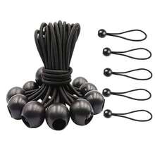 8 Buah Tali Bungee Bola, Tali Pengikat Tenda Elastis, Tali Elastis Multifungsi untuk Tenda Kemah, Terpal, Kanopi, dan Perlengkapan Luar Ruangan - MultiWarna - View 5