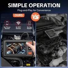 Endoscope Camera With Light, 4.3-Inch IPS Display Borescope Inspection Camera, 1920P HD With 8 LED Lights, 16.5ft Semi-Rigid Reach, Endoscope - A - View 5