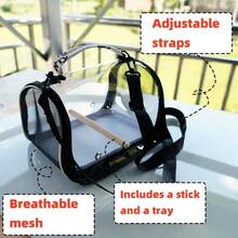 Parrot Bird Carrier Bag, Breathable Pigeon Lizard Hamster Travel Cage, Portable Bird Carrier, Small Pet Supplies, Transparent Panoramic - View 5
