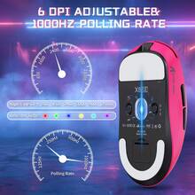 ATTACK SHARK X8 SE Gaming Mouse, Back To School Computer Accessories, Lightweight 59g Wireless Mouse With 25K DPI Optical Sensor, Tri-Mode Connection 2.4G Bluetooth Wired, Rechargeable 500mAh Battery, 5 Programmable Buttons - View 7