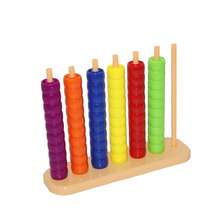 1 Set Beaded Column Color Matching Early Education Toy, Children's Focus & Matching Training, Enhances Logic & Spatial Perception, Gift For Boys And Girls, Parent-Child Interactive Game For Adults And Kids, Party Tabletop Game - Multicolor - View 7