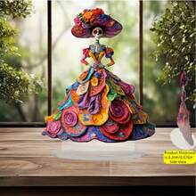 2D Acrylic Desktop Decor, Suitable For Home, Office, Party - Pumpkin Lantern Design - Halloween, Thanksgiving, Perfect Gift - No Power Required, Year-Round Holiday Decoration, Holiday Desktop Decor - View 6