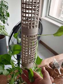 1/3/5/8pcs White Interlocking Moss Pole, Designed For Climbing Plants, Home Potted Plant Climbing Supplies, Professional Support For Monstera And Pothos, Suitable For Study And Indoor Garden - Multicolor - View 9