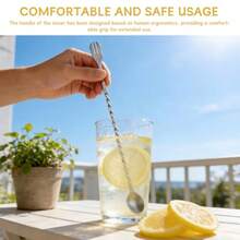Straw Puncher And Muddler For Lemonade Plastic Lids Cups, Stainless Steel Muddler Straw Hole Puncher For Drink, Fresh Squeezed Lemonade Stand Supplies COLOR:1set - View 8