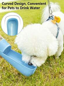 Personalized Custom Pet Water Bottle & Snack Storage 2-In-1 Small Gift, Fashionable & Portable, Suitable For Daily Use, Durable High-Quality Foldable Flip Lid Design, Leak-Proof, 500ml Large Capacity, Solves Your Pet's Drinking Needs - Multicolor - View 9