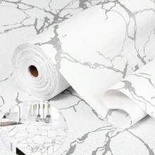 Drawer And Shelf Liner For Kitchen Cabinet, Non-Adhesive Cabinet Liner, Non-Slip Drawer Liner, Waterproof Cupboard Liners, Kitchen Shelf Liner Easy To Clean, Protect Dresser/Shelves/Table - White Marble - View 1