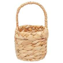 Gift Basket With Handle - Water Hyacinth Easter Home Décor, 7.5 X 8.25 - Oval - View 6