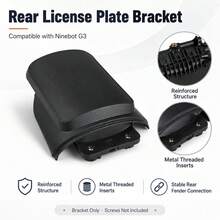 Rear Fender License Plate Bracket Mounting Plate Replacement Part For Ninebot G3 Electric Scooter - Black - View 6