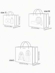 Oil Painting Pattern Gift Paper Bag With Ribbon, Portable Paper Gift Bag Tote, Purple Petal Cream Color, Suitable For Wedding Creative Birthday Decoration, Birthday Gift Bag, Wedding Party Gift Bag, Wedding Guest Favor, Valentine's Day - Cloud Mountain Petals - View 6
