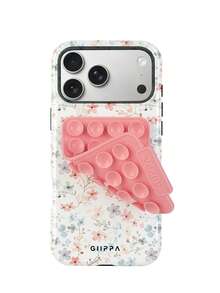 Casing Ponsel Motif Bunga Dua Warna dengan Lapisan Mengkilap, Cocok untuk iPhone 17, 16, 15, 14, 13, 12, 11, PRO MAX, PLUS - MultiWarna - View 1