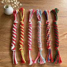 1pc Cute Candy Shaped Dog Rope Knot Toy, Interactive Training Tug Rope Chew Toy, Pet Supplies Dog Toy/Dog Stuff/Puppy Keep Game/Puppy Essential - Multicolor - View 5