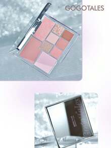 GOGO TALES GOGOTALES 9-Color Magic Mirror Shimmer Eyeshadow Palette, Includes Shimmering Tea Brown Tones, Matte Earthy Tones And Warm Pink-Brown Tones, Multi-Functional Eyeshadow/Highlighter/Contour Palette, Suitable For Daily Natural Makeup - G01# Gentle Peach - View 10