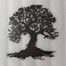 1件生命之樹壓克力壁飾，現代圖形風格植物主題牆面雕塑，自然靈感波希米亞風牆飾，適合客廳，送給自然愛好者的理想禮物 - A - 查看 6