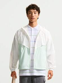 Nike Windrunner Men's Unlined Full-Zip Jacket Sun Protection Skin Jacket IO9628-133 - Green - View 1