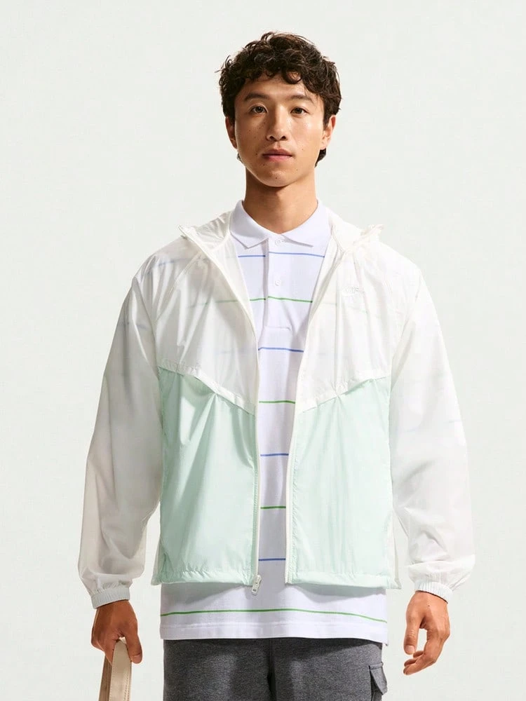 Nike Windrunner Men's Unlined Full-Zip Jacket Sun Protection Skin Jacket IO9628-133 - Green - View 1