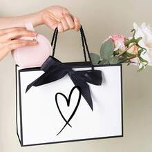 1pc Bride Gift Bag, Wedding Decoration Gift Packaging Bag, Bridesmaid Gift Tote Bag, Creative Wedding Decor, Bride Party Favors, Wedding Decorations, Suitable For Wedding Party Favors - Multicolor - View 4