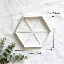 Hexagon Polymer Clay Cutting Tray, Clay Tool, Ring, Earring And Small Jewelry Storage, Mini Handmade Treasure Decoration Display Prop - Hexagonal - View 7