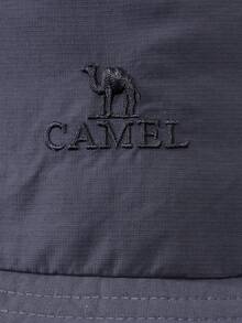 CAMEL CROWN Mũ xô vành rộng cho nữ, mũ chống nắng bảo vệ UV, mũ denim cho nam, mũ chống nắng cho leo núi và đi bộ đường dài - Màu xám đen - Xem 5