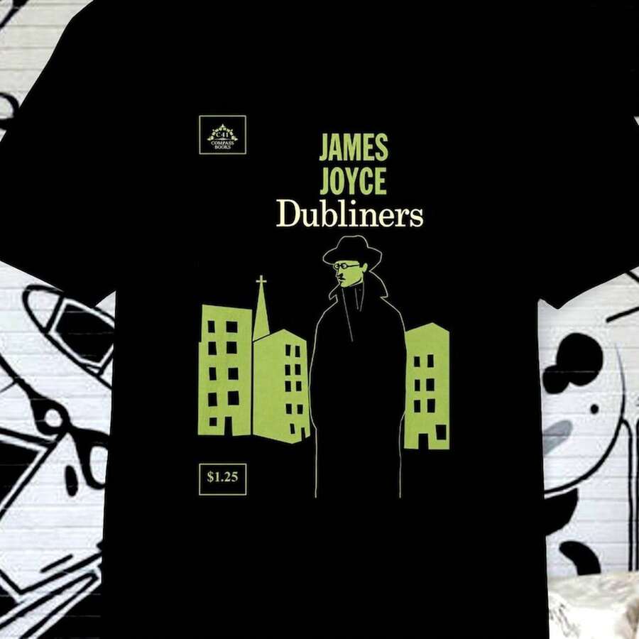 Dubliners Band T-Shirt, James Joyce T-Shirt! - 黑色 - 查看 1