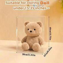 1pc Multifunctional Transparent Acrylic Storage Box - Dustproof Display Case, Suitable For Models, Tools And Books, Large Plush Dolls, Dustproof And Waterproof, Ideal Exquisite Gift For Friends (Doll Not Included), Can Be Used For Room Decor, Home Decor, Bathroom Decor, Christmas, Halloween Gifts, Bedroom Decor, Wall Decor, Wedding Decor. Soft, College Essential, Autumn Decor, Pumpkin, Storage, Interior, Storage Box - Multicolor - View 13
