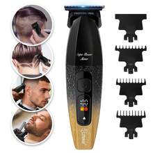 Hatteker 1pc Electric Hair Clipper Smart LCD Digital Display Men's Fade Haircut USB Rechargeable Home Hair Trimmer - View 14