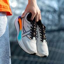 XTEP Tancheng Max New Breathable Mesh Running Shoes, Non-Slip Wear-Resistant Cushioned Men's Running Shoes - Gray/Green - View 5