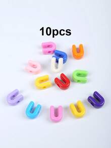 Randomly Mix 10/50/100pcs Acrylic Letter Beads For Jewelry Making Supplies, Colorful Big Alphabet Charm For DIY Bracelet Necklace Craft Bead - Colorful Letter Beads - View 19
