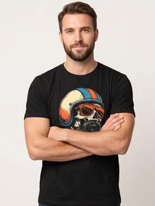 Men T-Shirts - Hitam - View 4