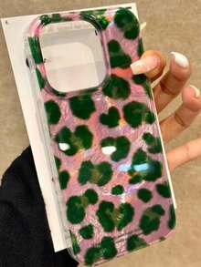 1 Buah Casing Ponsel Gaya Y2K Motif Leopard Pink Hijau Cocok Untuk iPhone 17 Pro Max, 16 Pro, 15 Pro, 14, 13 Pro, 12, Pelindung Anti Guncangan dan Perlindungan Penuh - MultiWarna - View 3