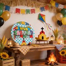 Round Panel Covers Table Panel 50x50 Festa Junina - MS-284 - 查看 5