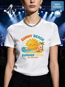 Women T-Shirts - 白色 - 查看 1