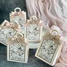 20pcs Gift Boxes With Ribbon, Suitable For Party Favors, Wedding, Halloween, Christmas, Back To School, Birthday Party Packaging Boxes - View 8