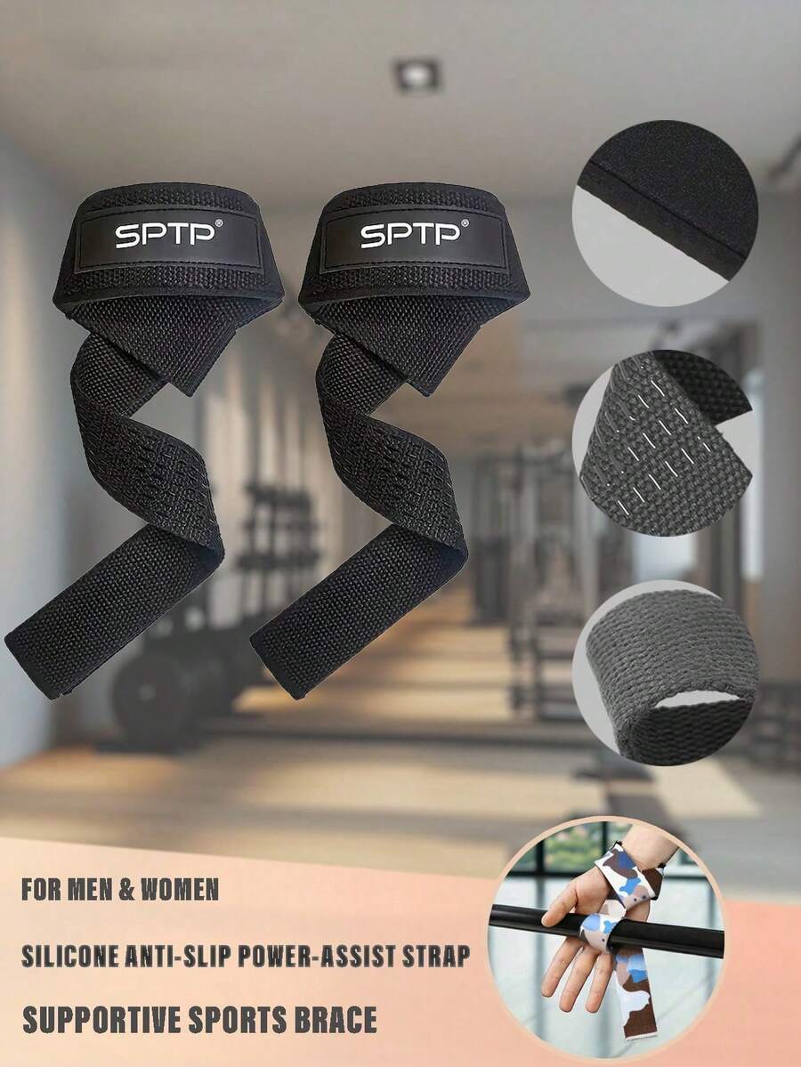 1 Pair Adjustable Weight Lifting Wrist Wraps For Fitness Strength Training And Deadlift - Multicolor - View 1