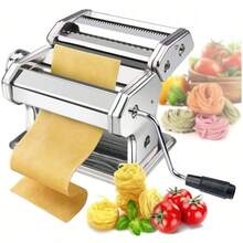 Stainless Steel Pasta Machine Manual Spaghetti And Lasagna Machine - Silver - View 1
