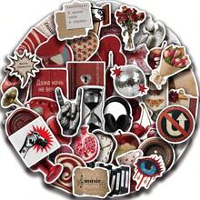 SCXXBSW 50pcs Retro Y2K Russian Stickers, Anime Decorative Stickers, Classic Gift Decorations, Value-For-Money Cute Cartoon Stickers, Waterproof And Durable. Ideal For Decorating Phone Cases, Can Be Applied To Laptops, A Top Choice For Holiday Gifts. - Multicolor - View 10