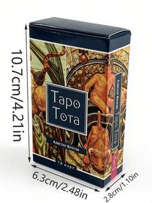 1 BoxAleister Crowley Thoth Tarot 78 Cards, A Deck With Mysterious Symbols Russian Divination Set Incorporates Profound Western Occult Systems Such As Astrology, And Alchemy. - Multicolor - View 11