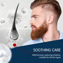 Acondicionador de Barba de Sándalo para Hombre East Moon, Hidratante Suave y Reparador para el Cuidado de la Barba Encrespada ARXZ - 1 - Ver 3