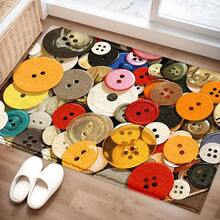 2D Printed Pattern, Bedroom Door Mat, Daily Decorative Floor Mat For Home Entrance, Porch, Indoor - Soft, Durable, Machine Washable Floor Covering, Suitable For Living Room, Bathroom, Bedroom, Game Room, Laundry Room, Dorm Decor - Multicolor - View 7