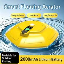 IPX7 Waterproof Floating Rechargeable Aerator Pump, Ultra Quiet Portable Oxygen Bubbler With Durable Battery, Live Bait Aerator For Minnow Bucket, Fish Tank, Outdoor Fishing And Live Bait Transportation - Yellow - View 9
