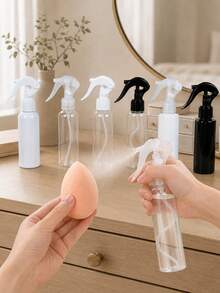 3pcs Spray Bottle Set/Color Optional, 100ml Small Transparent Empty Spray Bottle, Travel Size Liquid Sprayer Suitable For Cosmetics, Cleaning And Personal Care (Style Random) - Multicolor - View 2