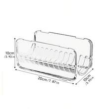 1pc Curling Iron Storage Rack, Hair Dryer Storage Box, Curling Wand Organizer, Item Storage Shelf, Straightening Brush Organizer, Flat Iron Holder, Stackable Design, Countertop Style, Transparent Acrylic, Suitable For Bathroom, Countertop, Vanity, Washbasin, Toilet, Entryway, Practical Shelf - A - View 6