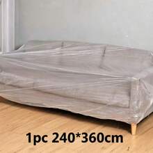 1/2/5/6/10pcs Extra Large Transparent Furniture Covers, Tight Elastic Band Closure, All-Weather Use, Suitable For Sofas, Tables, Benches, Rain/Snow/UV Protection, Suitable For Patios, Balconies, Easy Installation, Suitable For Large Items, All-Season Use - Multicolor - View 16