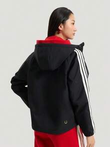 Adidas Women's NYR SHL JKT Woven Hooded Jacket KU8973 - Black - View 3