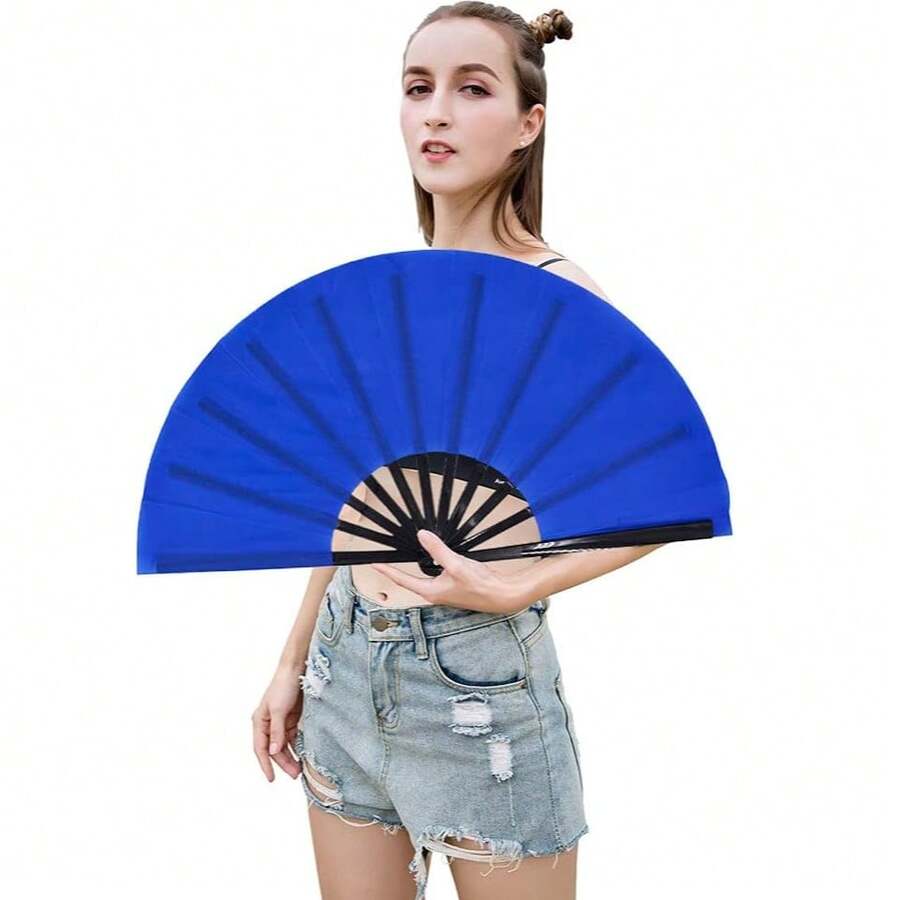 Abanico Grande El Que Truena Al Abrir Azul - A - Ver 1