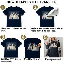 1/5/10/20/30pcs Custom Size DTF Logo Heat Transfer Stickers, Personalized Logo Heat Transfer Patches, Can Be Directly Pressed For T-Shirt DIY Decoration - Multicolor - View 4