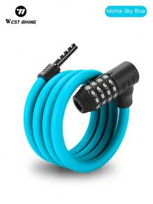 WEST BIKING 1m Color Bike Combination Lock Waterproof And Durable PVC Wrapped Steel Cable Cycling Anti Theft Gear - Multicolor - View 20
