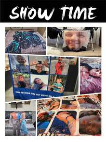 1pc Customizable Photo Blanket, Personalized Photo Blanket, Personalized Throw Blanket, Personalized Baby Blanket, Newborn Blanket, Suitable For Mother's Day, Birthday, Children's Day, Father's Day, Wedding, Christmas, Halloween, Applicable To Home Sofa, Bed, Car, Bedroom, Living Room, Sofa Blanket, Carpet, Home Bedding - Multicolor - View 7
