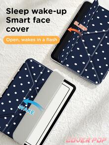 波點與簡約圖案平板保護殼，相容 iPad 9.7/10.2/10.5/10.9/12.9/Pro 11、第 10 代，相容 Galaxy Tab S6 Lite 10.4 吋，相容 Kindle Paperwhite 第 12 代 2024、Kindle（第 11 代 2024 發行），柔軟防摔，智慧支架/自動喚醒/睡眠，Y 型折疊平板保護套，多種觀看角度，返校禮物 - 彩色 - 查看 7